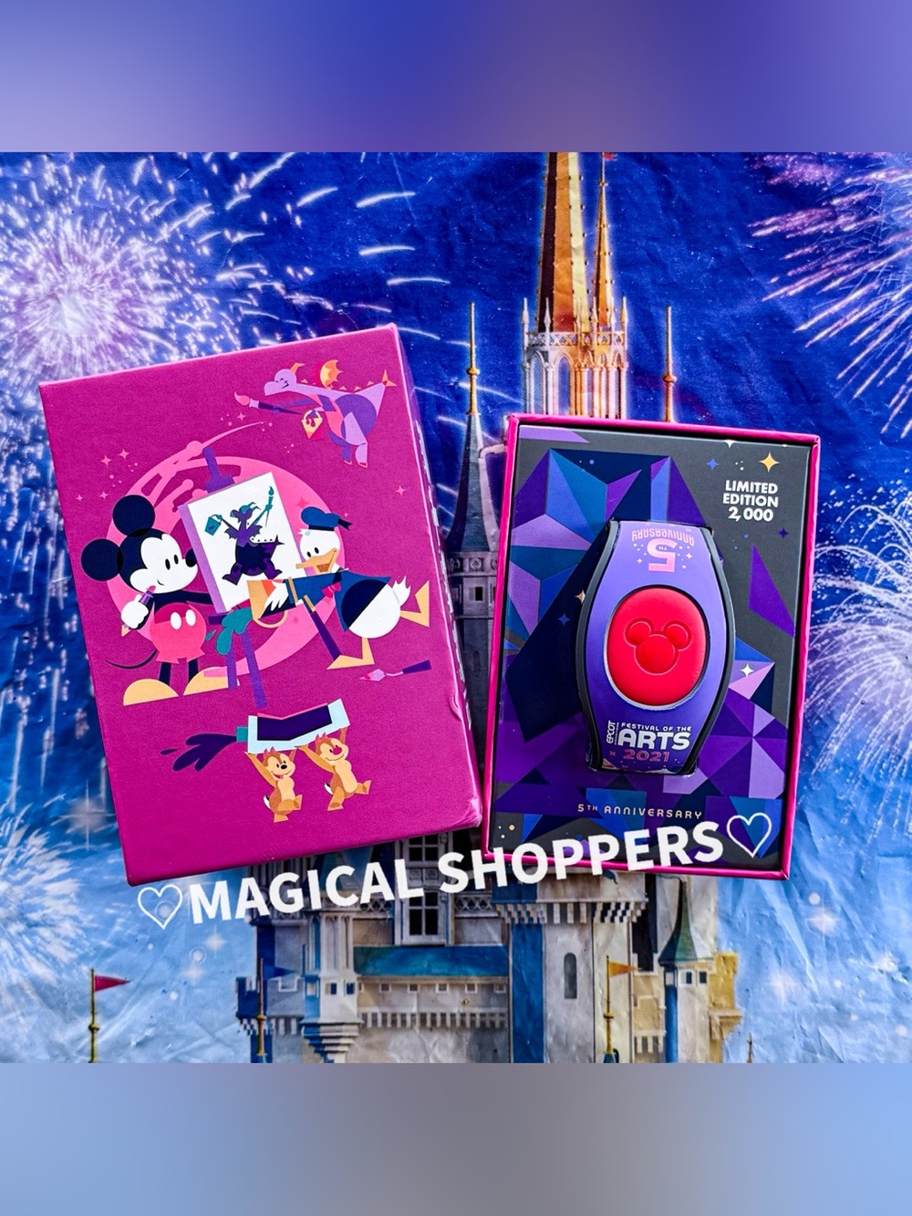 Disney Parks 2021 EPCOT Festival Of the Arts 5th Anniversary MagicBand LE